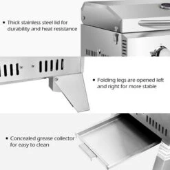 Costway 2 Burner Portable BBQ Table Top Propane Gas Grill Stainless Steel -Home Improvement Store GUEST 8c2f9fd0 d9c9 4aec ba65 e6ebb1b557df