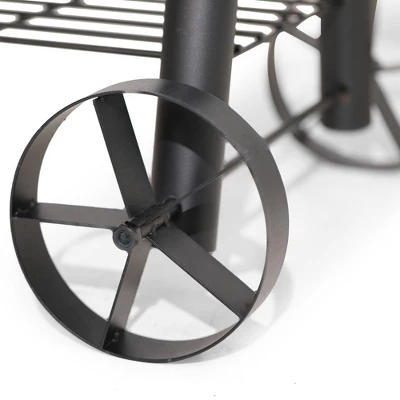 Captiva Designs E02GR006 Offset Charcoal Smoker - Black 11 Captiva Designs E02GR006 Offset Charcoal Smoker - Black - Image 9