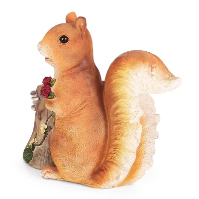 Christopher Knight Home 19" Wide Mohar Concrete Outdoor Novelty Squirrel Planter Brown 5 Christopher Knight Home 19" Wide Mohar Concrete Outdoor Novelty Squirrel Planter Brown - Image 3