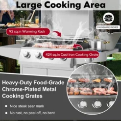 Costway 5-Burner Propane Gas BBQ Grill WithSide Burner,Thermometer,Prep Table 50000 BTU -Home Improvement Store GUEST 91a8cc25 eb7b 4629 9bb6 9671e92e5c7e