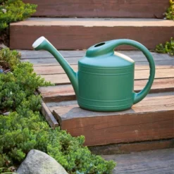 Southern Patio Large 2 Gallon Plastic Rainfall Garden Plant Watering Can, Green -Home Improvement Store GUEST 91ecfd94 4b4c 4439 b416 92e6922a4edd
