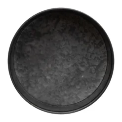 Black Galvanized Metal Planter With Wood Base - Foreside Home & Garden -Home Improvement Store GUEST 920eb2f4 4c9a 400b bb0a 60e40c95f63d