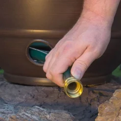 Liberty Garden Banded High Density Resin Hose Holder Pot With Drainage -Home Improvement Store GUEST 9305d20f 9dab 409e a9e1 1c2876d7b5c0