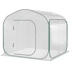 Outsunny 7' X 7' X 6' Portable Walk-in Greenhouse, Pop-up Setup, Outdoor Garden Canopy Hot House, Zipper Door -Home Improvement Store GUEST 93c96221 fb7d 4f4f ac03 671eb08d6082