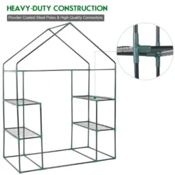 Costway Portable Mini Walk In Outdoor 3 Tier 6 Shelves Greenhouse 15 Costway Portable Mini Walk In Outdoor 3 Tier 6 Shelves Greenhouse -Home Improvement Store GUEST 9707c395 d223 46d6 971e 6bde7a556145