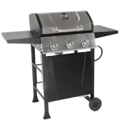 Grill Boss GBC1932M Outdoor BBQ 3 Burner Propane Gas Grill For Barbecue Cooking With Top Cover Lid, Wheels, And Side Storage Shelves, Black -Home Improvement Store GUEST 979a8781 e2d2 41c7 836b ef09aa3465fe
