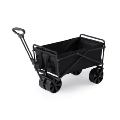 Seina Heavy Duty Steel Collapsible Folding Outdoor Portable Utility Cart Wagon With All Terrain Plastic Wheels And 150 Pound Capacity, Blue/Gray -Home Improvement Store GUEST 979e053d a562 4d32 a3ce 3f76a975ad88