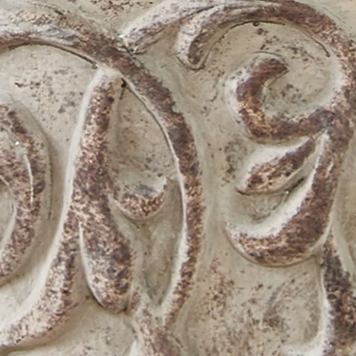 Park Designs Damask Cement Oval Cache Pot 4 Park Designs Damask Cement Oval Cache Pot - Image 2