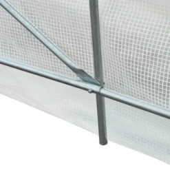 Outsunny 15' X 7' X 7' Walk-In Tunnel Greenhouse, Large Garden Hot House Kit With 6 Roll-up Windows & Roll Up Door, Steel Frame, White -Home Improvement Store GUEST 9843a3fe 9ddd 4a76 bb93 86c648659b19