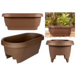 Bloem 24" Wide Rectangular Deck Rail Planter -Home Improvement Store GUEST 9d92621f a8e6 40e4 b2a8 960dd85a6297