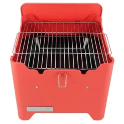 Permasteel Square Portable Charcoal Grill PG-40C10-RD - Red -Home Improvement Store GUEST 9eb1a0e3 3ad0 4054 b2fb b78d2148d491