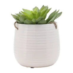 Sagebrook Home 7" Wide Hanging Planter Pot White -Home Improvement Store GUEST 9f4dcbf2 1bb2 458c 8147 5b06c9487408
