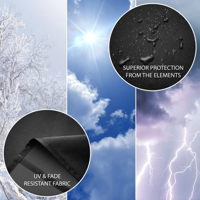 Pure Grill 27-Inch Ceramic Grill Cover For All Large Kamado Charcoal BBQ Grill Brands, Universal Fit Cover - 35" Dia X 45" H 4 Pure Grill 27-Inch Ceramic Grill Cover For All Large Kamado Charcoal BBQ Grill Brands, Universal Fit Cover - 35" Dia X 45" H - Image 2