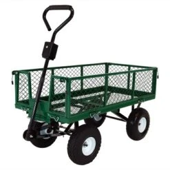 Sunnydaze Decor Sunnydaze Outdoor Lawn And Garden Heavy-Duty Durable Steel Mesh Utility Dump Wagon Cart With Removable Sides -Home Improvement Store GUEST a5d482d7 10c5 4883 840c 5a6f31046a28