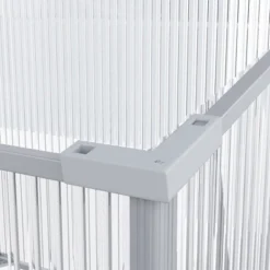 Outsunny Mini Greenhouse Kit, 71" Outdoor Cold Frame With Adjustable Roof, Polycarbonate & Aluminum Frame -Home Improvement Store GUEST a7955807 d37e 4dbd 92e5 5124eb36ef27