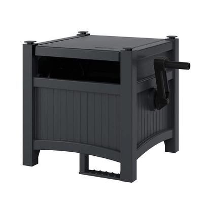 Suncast Hideaway 100-Foot Garden Hose Reel For 5/8" Hoses W/Stay-Up Lid & Crank Handle For Hassle-free Outdoor Storage, Cyberspace (3 Pack) 3 Suncast Hideaway 100-Foot Garden Hose Reel For 5/8" Hoses W/Stay-Up Lid & Crank Handle For Hassle-free Outdoor Storage, Cyberspace (3 Pack)