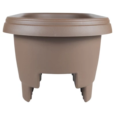 Bloem 12" Wide Oval Balcony Rail Planter 4 Bloem 12" Wide Oval Balcony Rail Planter - Image 2