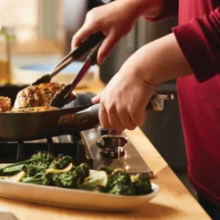 Anolon Advanced Home 11" Deep Square Grill Pan With Pour Spouts Moonstone -Home Improvement Store GUEST a92708eb cb99 4b12 86dd 20823885edcd