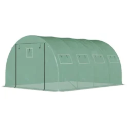 Outsunny Walk-in Tunnel Greenhouse With 2 Zippered Mesh Doors Upgraded Hot House, Green, 13' X 10' X 6.5' -Home Improvement Store GUEST ac80eba8 6fde 4099 9b4c 721cddaf80a4