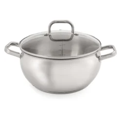 BergHOFF Belly Shape 18/10 Stainless Steel 9.5" Stockpot With Glass Lid 5.5Qt. 15 BergHOFF Belly Shape 18/10 Stainless Steel 9.5" Stockpot With Glass Lid 5.5Qt. -Home Improvement Store GUEST af77835a 0b79 4376 9946 f1538d10f759