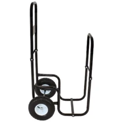 Sunnydaze Decor Sunnydaze Indoor/Outdoor Steel Rolling Firewood Log Cart Carrier With Wheels - 1/8 Face Cord - Black -Home Improvement Store GUEST b012cc20 3e8a 4953 9dea 15640e13ffcd 1