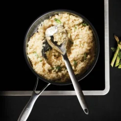 Circulon SteelShield C-Series 3pc Clad Tri-Ply Nonstick Chef Pan With Lid And Utensil Set