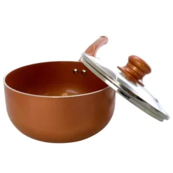 Better Chef 2 Qt. Copper Colored Ceramic Coated Saucepan With Glass Lid -Home Improvement Store GUEST b3940c32 eb28 4814 928b b1e43d89bed2