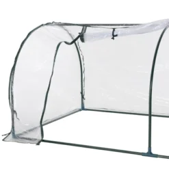 Outsunny Portable Tunneled Greenhouse With Zippered Doors, Water/UV Fighting PVC Cover -Home Improvement Store GUEST b4340187 e7f9 4eb0 ada2 a20cf5284546