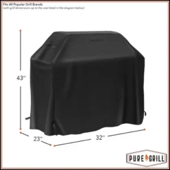 Pure Grill 32-Inch BBQ Grill Cover For All Outdoor Barbecue Gas Grill Brands, Universal Fit -Home Improvement Store GUEST b71ae53c be20 481a b09c ee5be054f770