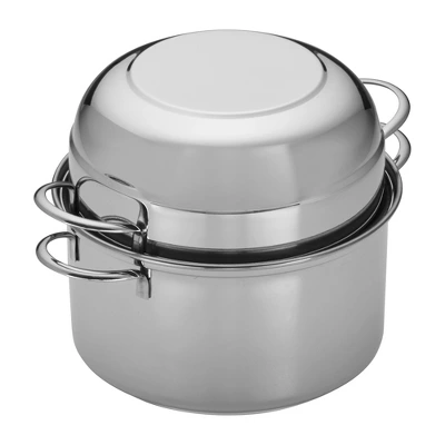 Demeyere Resto 3.2-qt Stainless Steel Mussel Pot 3 Demeyere Resto 3.2-qt Stainless Steel Mussel Pot