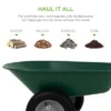 Best Choice Products Dual-Wheel Home Wheelbarrow Yard Garden Cart For Lawn, Construction - Green -Home Improvement Store GUEST b888b01c 4877 46d2 8d76 49ab37743f35