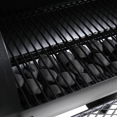 Captiva Designs E02GR006 Offset Charcoal Smoker - Black 4 Captiva Designs E02GR006 Offset Charcoal Smoker - Black - Image 2