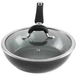 Kenmore Arlington 3.5 Quart Non Stick Aluminum Saute Pan With Lid In Black Diamond -Home Improvement Store GUEST ba434ec2 6f28 44d8 8d1e 36a181d1d032