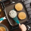 Rachael Ray Cook + Create Aluminum Nonstick Square Stovetop Griddle Pan 11" Agave Blue