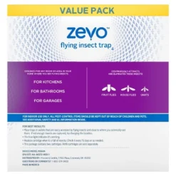 Zevo Indoor Flying Insect Trap Starter Kit For Fruit Flies, Gnats, And House Flies - 4ct -Home Improvement Store GUEST bdfe61a2 2717 45ad 9d90 9c2b22366251