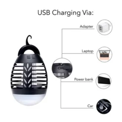 Dartwood Outdoor Bug Zapper - Waterproof, USB Rechargeable And Battery Powered Mosquito Killer, Insect Trap And Fly Swatter -Home Improvement Store GUEST be4e6157 9c9c 4868 9d5d 2512a22133fc 1