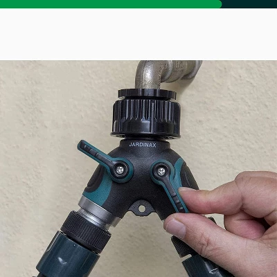 Jardinax 2-Way Water Hose Connector - Universal And Adjustable 5 Jardinax 2-Way Water Hose Connector - Universal And Adjustable - Image 3