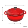 Hastings Home Cast Iron 3-Qt. Dutch Oven With Lid, Enamel-Coated - Red 2 Hastings Home Cast Iron 3-Qt. Dutch Oven With Lid, Enamel-Coated - Red -Home Improvement Store GUEST c1f1cbfa cadc 40c2 9642 85d043cec1cf