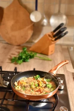 RAVELLI Italia Linea 20 Non Stick Frying Pan, 12.5 Inch -Home Improvement Store GUEST c2f46de4 58fa 47c0 8124 6f7ed9941b83