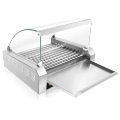 Olde Midway Electric Hot Dog Roller Grill Machine With Glass Cover, Commercial Grade -Home Improvement Store GUEST c74413aa 29e7 4f0b 87af 60ed57a1fc16