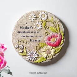 Evergreen 10" A Mother's Light Memorial Stepping Stone, Indoor And Outdoor Decor For Home, Lawn And Garden -Home Improvement Store GUEST c7a7d8ca beb4 489b b48c ea337778156f