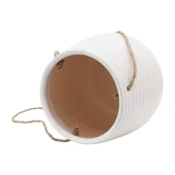 Sagebrook Home 7" Wide Hanging Planter Pot White -Home Improvement Store GUEST cabd7673 35eb 4ae2 ba0a 694042fa2517