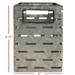 Flower Tin Galvanized Metal Planter - Foreside Home & Garden -Home Improvement Store GUEST cbb7d4bd 45fe 468c 9587 31a5fc950193