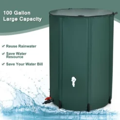 Costway 100 Gallon Portable Rain Barrel Water Collector Collapsible Tank W/Spigot Filter -Home Improvement Store GUEST cd7a7c00 a9b2 456c b0d4 b9fb72f29342