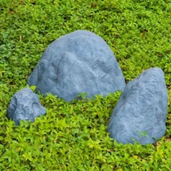 Gardenised Decorative Outdoor Weather-Resistant Artistic Artificial Faux Stone Rock, Garden Patio Granite Grey Fiberglass Stone -Home Improvement Store GUEST cf198546 a3d0 46f4 96cf 2c1cef1d7cf3