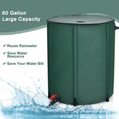 Costway 60 Gallon Portable Rain Barrel Collapsible Tank Water Collector Spigot Filter -Home Improvement Store GUEST d0e3ee1b 076f 4093 b3cb 14aa93ec3434