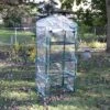 Sunnydaze Decor Sunnydaze Outdoor Portable Growing Rack 4-Tier Greenhouse With Roll-Up Door - 4 Shelves - Clear