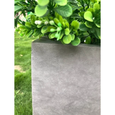 Rosemead Home & Garden, Inc.12" X 23" Rectangular Kante Lightweight Modern Outdoor Planter Natural Concrete 4 Rosemead Home & Garden, Inc.12" X 23" Rectangular Kante Lightweight Modern Outdoor Planter Natural Concrete - Image 2