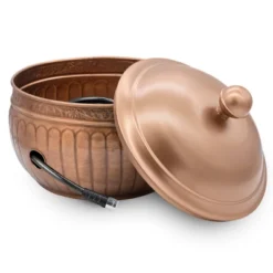 La Jolla Copper Finish Hose Pot With Lid - Good Directions -Home Improvement Store GUEST d6dd39b5 878e 417b b474 d6f8ec49713f