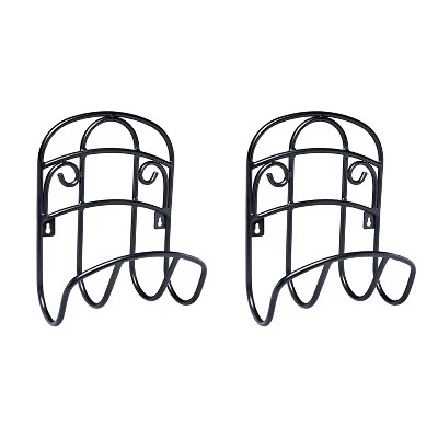 Liberty Garden 125 Foot Decorative Steel Hanging Hose Butler, Black (2 Pack) 3 Liberty Garden 125 Foot Decorative Steel Hanging Hose Butler, Black (2 Pack)